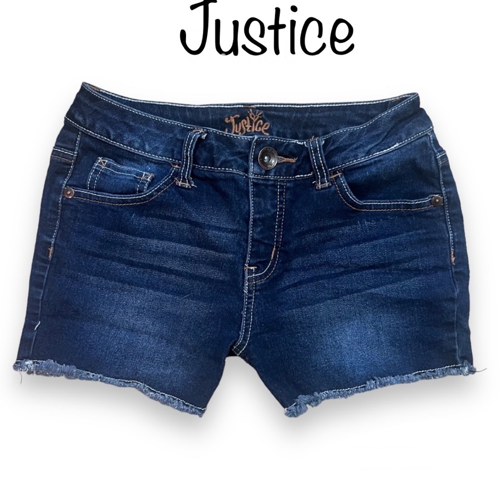 JUSTICE Cuffed Denim Shorts size 12